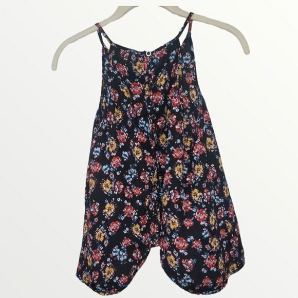 Lily White black floral halter tank M style 16298b77a09 - Picture 3 of 7